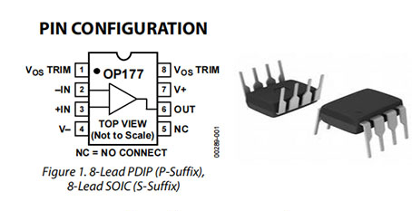 OP177 Operational Amplifiers: Pinout, Features And Datasheet