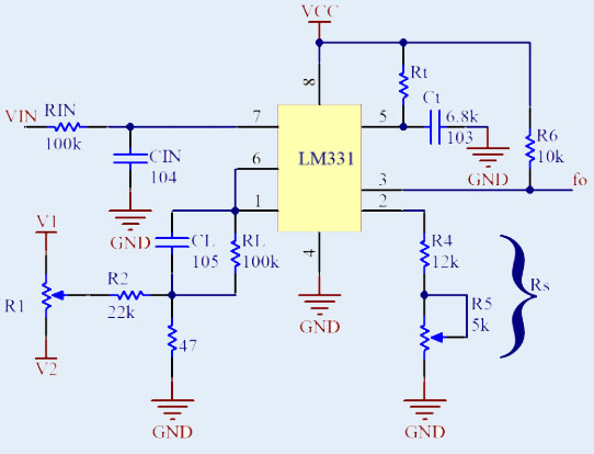 LM331 V-F Converter: Circuit, Price and Pinout