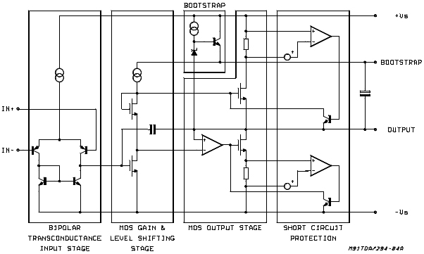 TDA7294 DMOS Audio Amplifier: Pinout, Datasheet and Power