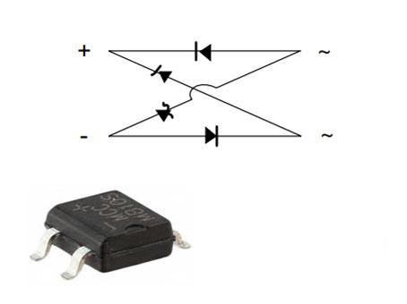 MB10S Bridge Rectifier: Circuit, Pinout, and Datasheet