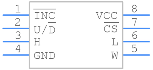 DS1804 NV Trimmer Potentiometer: Pinout, Equivalent and Datasheet