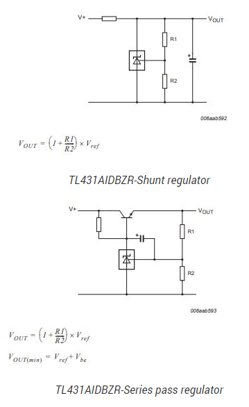 TL431AIDBZR Shunt Regulator: Shunt Regulator, Datasheet, Circuit