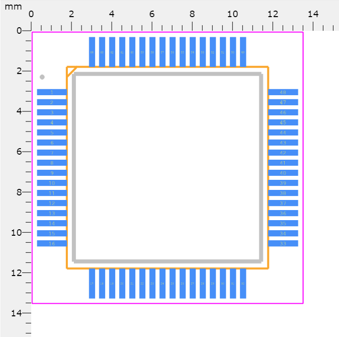 STM32F446RET6 Microcontroller: 180MHz,64-LQFP, Pinout and Features