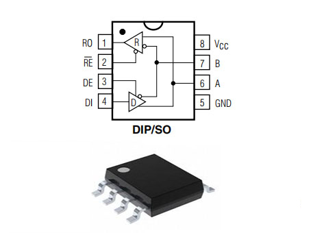 MAX3082ESA Transceiver: Circuit, Pinout, and Datasheet