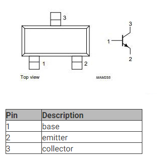 BFS20 BJT Transistor: SOT23, BFS20 Datasheet, Pinout