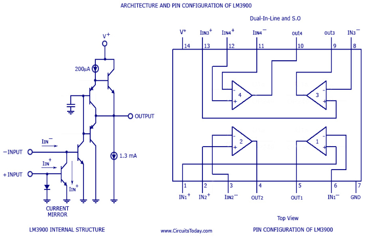 Lm Norton Op Circuit Pinout And Datasheet Hot Sex Picture Hot Sex Picture 